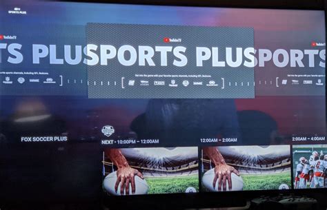 sports plus youtube tv package